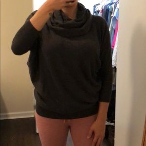 Dark Gray Cowl Neck Sweater